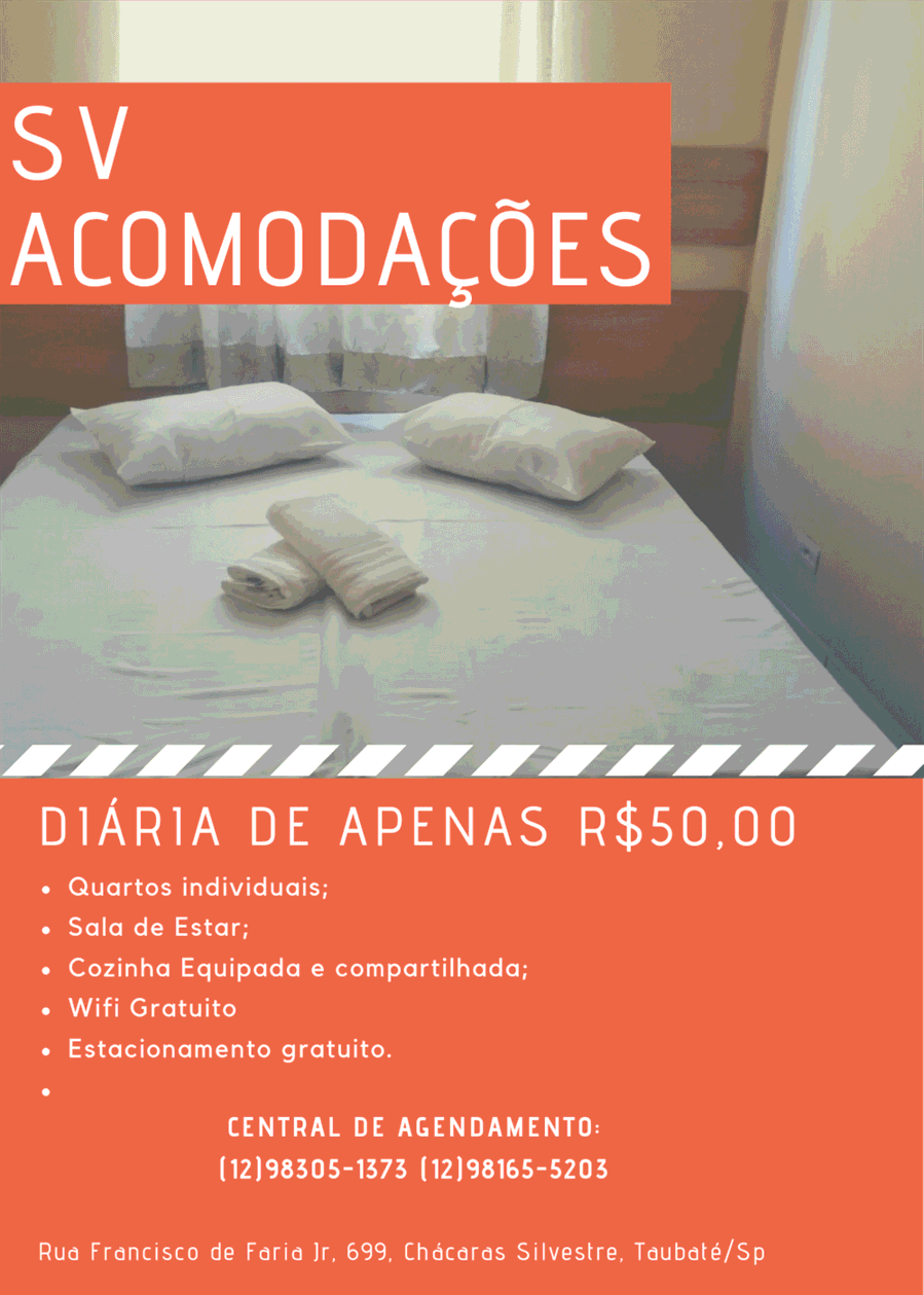 Acomodações em Taubaté SP