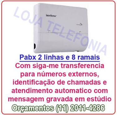 Pabx Intelbras Conecta Mais - 2 Linhas 8 Ramais