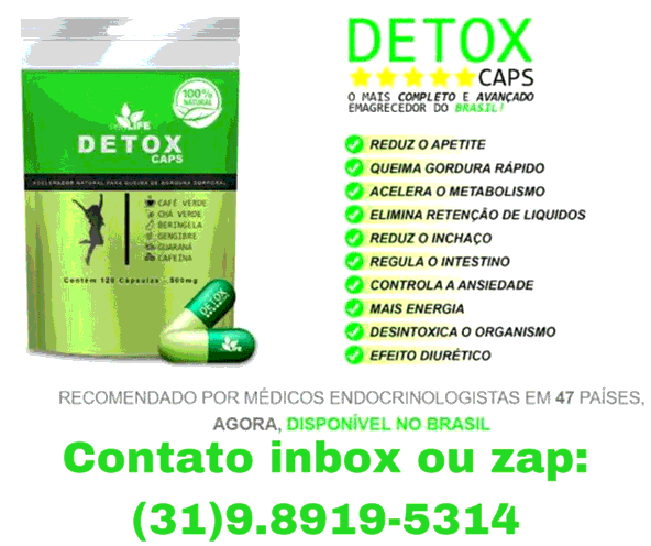 Perca peso com Detox Caps