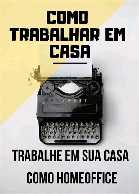 DIGITADOR ONLINE HOME OFFICE - Trabalhe como Digitador Online Ganhe entre  R$ 400,00 á R$ 800,00 reais por semana!