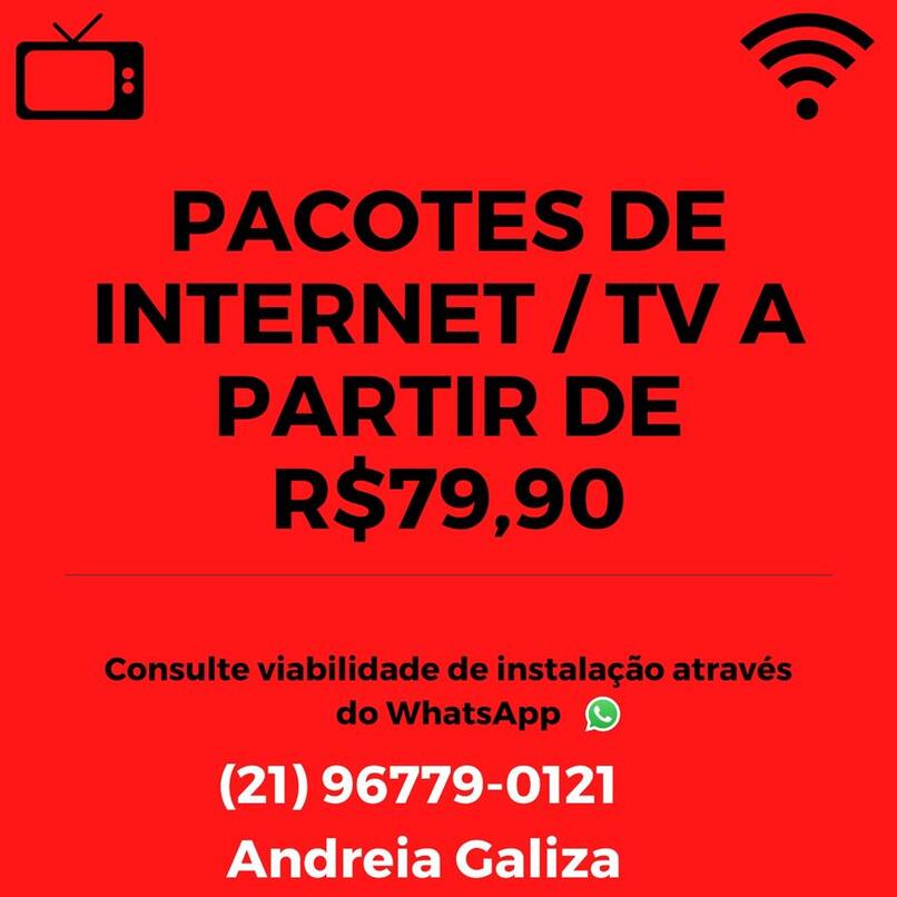 combo de internet e tv 