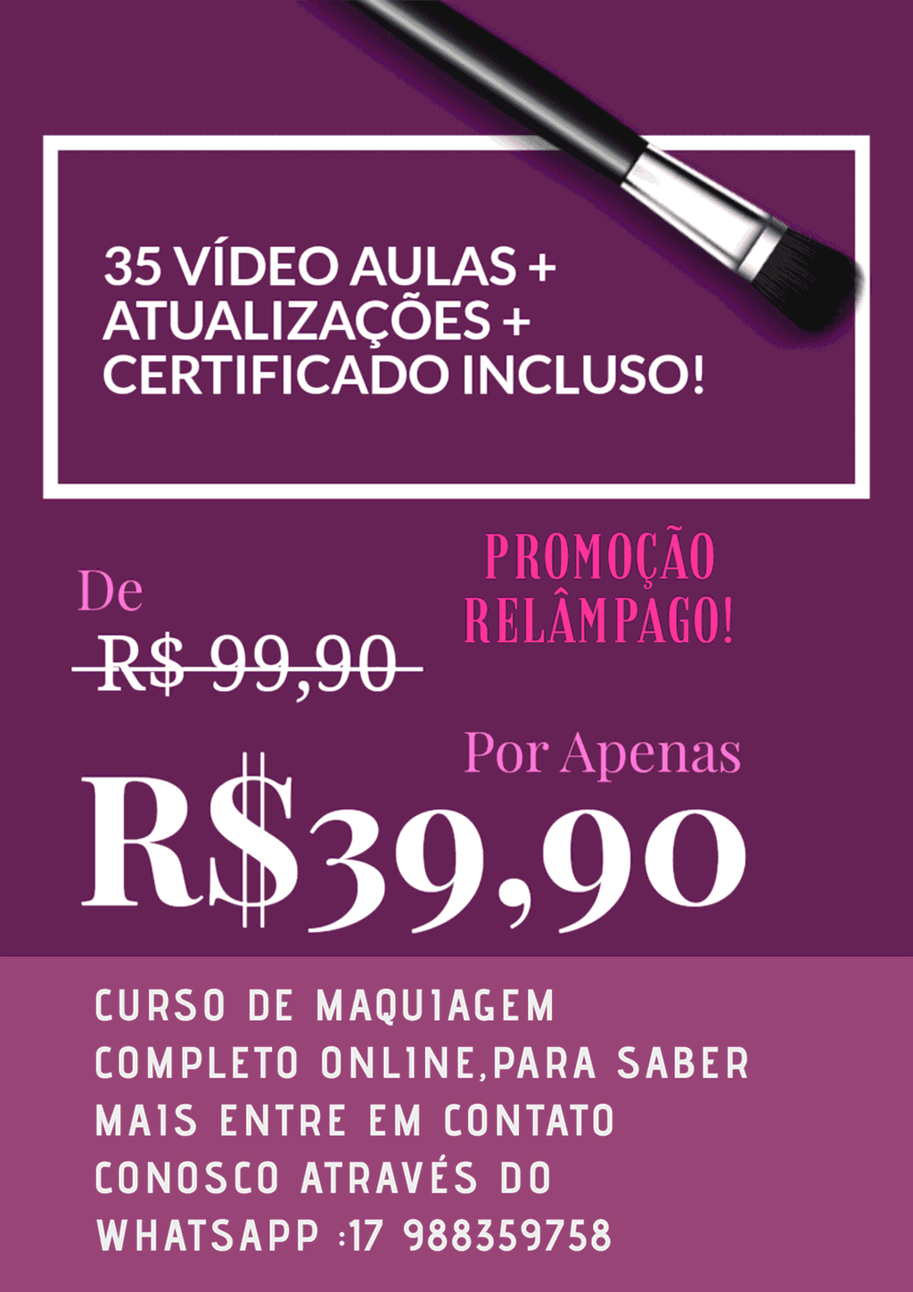 CURSO ONLINE MAQUIAGEM