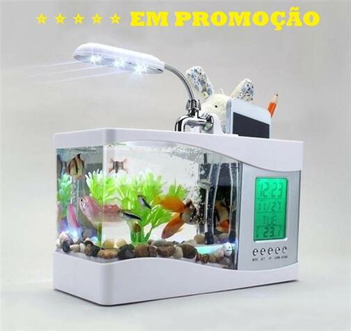 Mini Aquário Relógio Mult