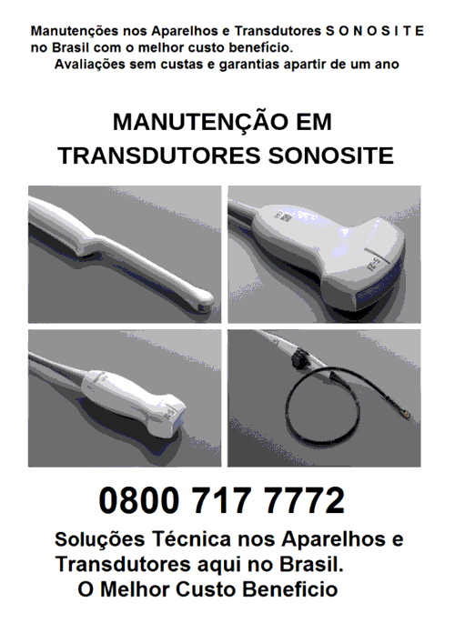 TRANSDUTORES SONOSITE BRA